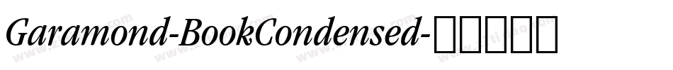 Garamond-BookCondensed字体转换