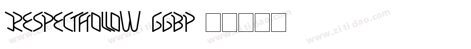 RespectHollow-ggBp字体转换