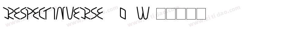 RespectInverse-4o4W字体转换