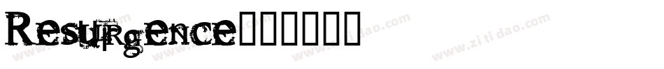 Resurgence字体转换