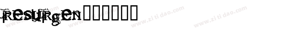 resurgen字体转换