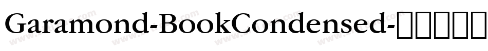 Garamond-BookCondensed字体转换