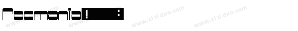 Pacmania字体转换