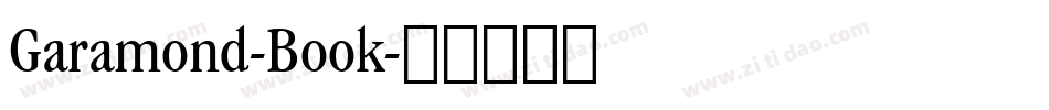 Garamond-Book字体转换