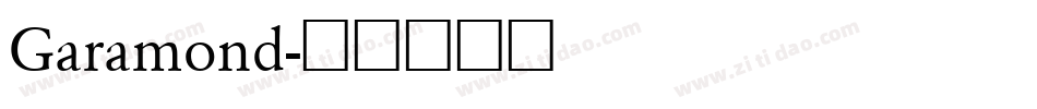 Garamond字体转换
