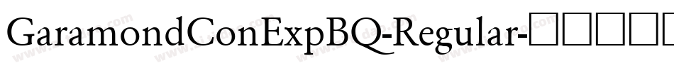 GaramondConExpBQ-Regular字体转换