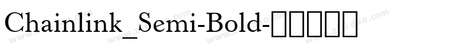 Chainlink_Semi-Bold字体转换