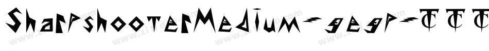 SharpshooterMedium-gegp字体转换