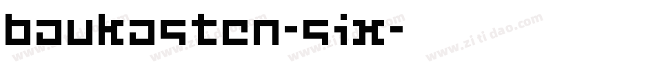Baukasten-Six字体转换