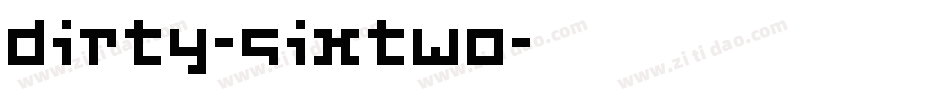 Dirty-SixTwo字体转换