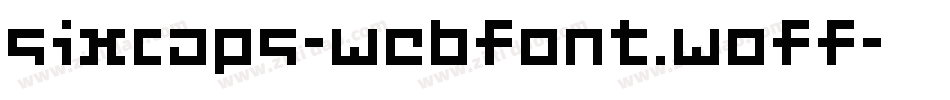 SixCaps-webfont.woff字体转换