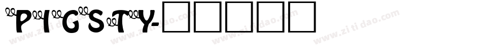 PIGSTY字体转换