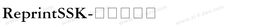 ReprintSSK字体转换