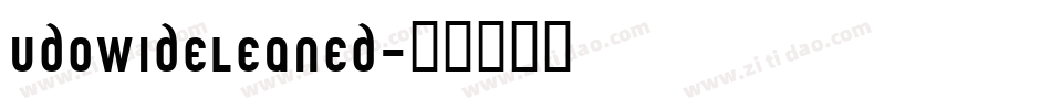 UdoWideLeaned字体转换