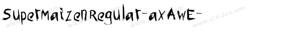 SuperMaizenRegular-axAwE字体转换