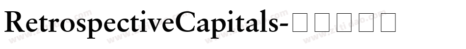 RetrospectiveCapitals字体转换
