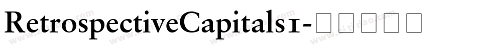 RetrospectiveCapitals1字体转换
