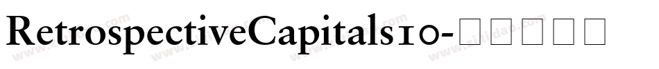 RetrospectiveCapitals10字体转换