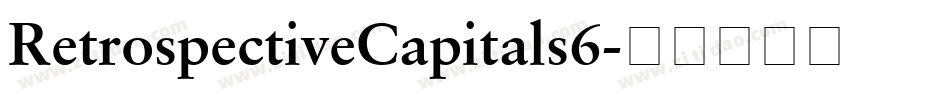 RetrospectiveCapitals6字体转换