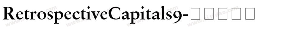 RetrospectiveCapitals9字体转换