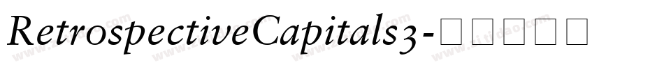 RetrospectiveCapitals3字体转换