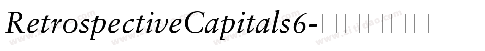 RetrospectiveCapitals6字体转换