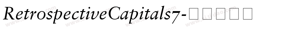 RetrospectiveCapitals7字体转换