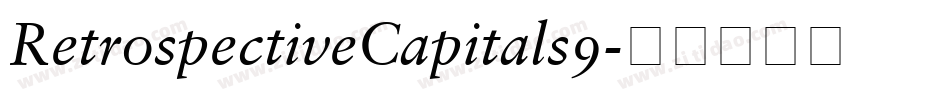RetrospectiveCapitals9字体转换