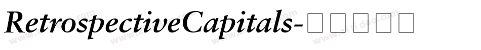 RetrospectiveCapitals字体转换