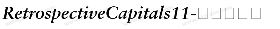 RetrospectiveCapitals11字体转换