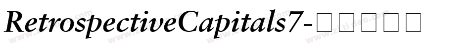 RetrospectiveCapitals7字体转换