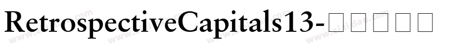 RetrospectiveCapitals13字体转换