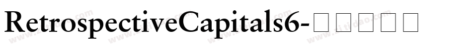 RetrospectiveCapitals6字体转换