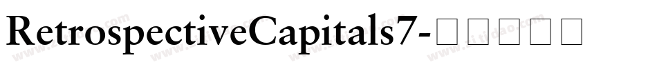 RetrospectiveCapitals7字体转换