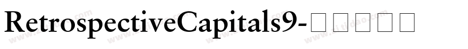 RetrospectiveCapitals9字体转换