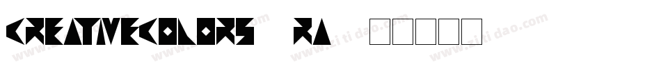 CreativeColors-5rA8字体转换