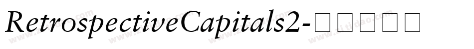 RetrospectiveCapitals2字体转换