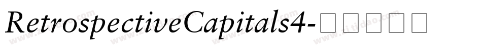 RetrospectiveCapitals4字体转换
