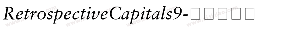 RetrospectiveCapitals9字体转换