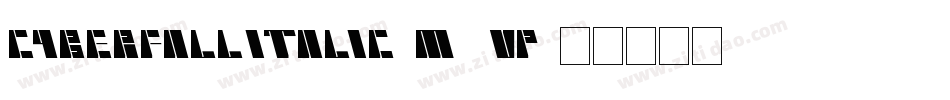 CyberfallItalic-M9vp字体转换