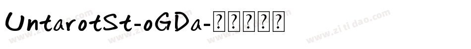 UntarotSt-oGDa字体转换