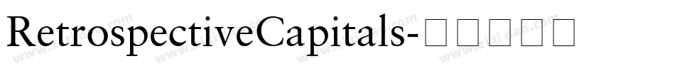 RetrospectiveCapitals字体转换
