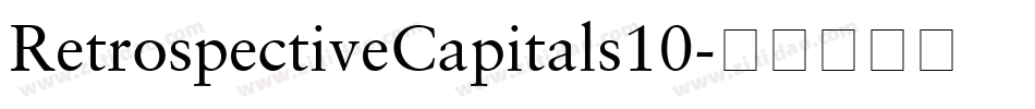 RetrospectiveCapitals10字体转换
