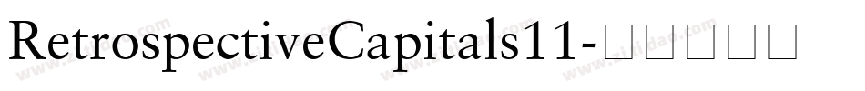 RetrospectiveCapitals11字体转换