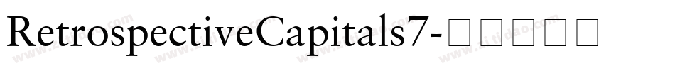 RetrospectiveCapitals7字体转换