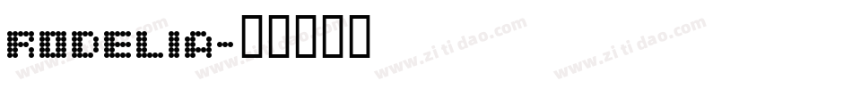 Rodelia字体转换