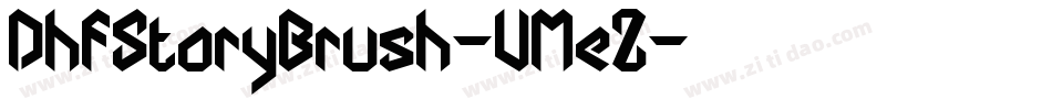 DhfStoryBrush-VMeZ字体转换