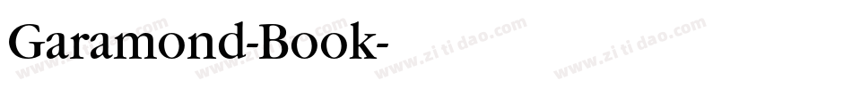 Garamond-Book字体转换