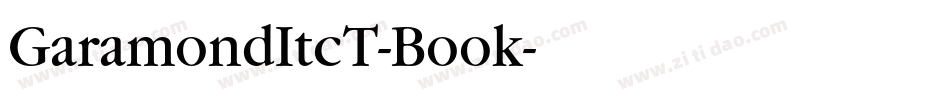 GaramondItcT-Book字体转换