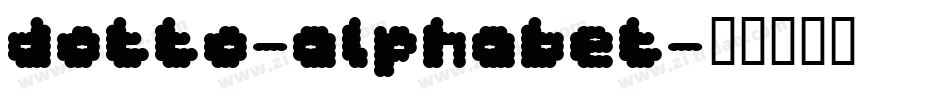 Dotto-Alphabet字体转换
